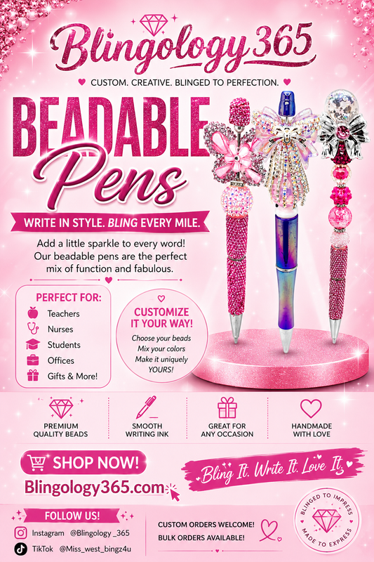 Customized Beadable pens