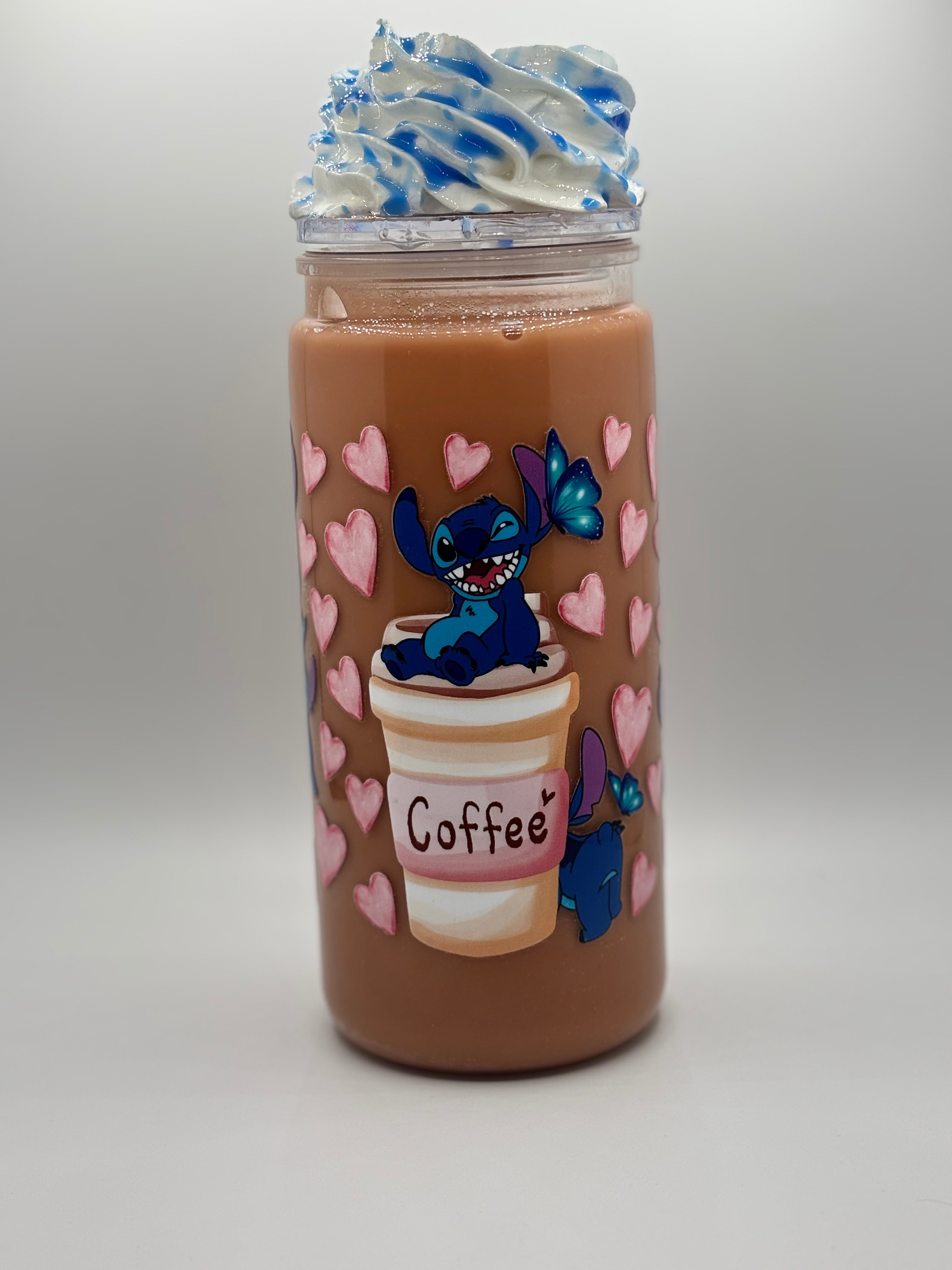 Stitch Coffee Snow Globe Tumbler